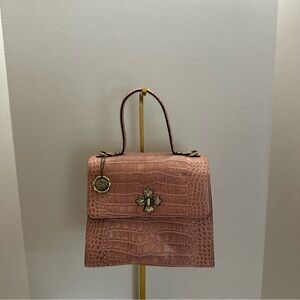 Patricia Nash Ellora Croco Crossbody – Mauve, Multi-Compartment